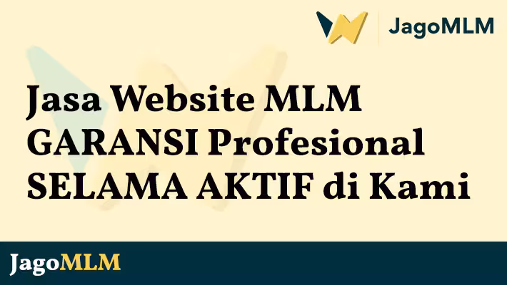 Jasa website MLM murah jago mlm terbaik