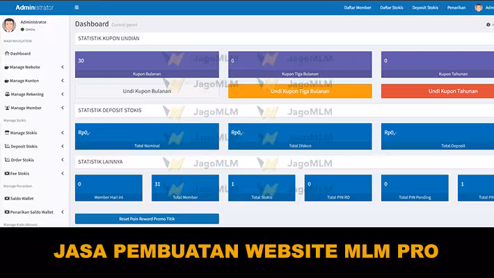 Jasa pembuatan website MLM pro jos